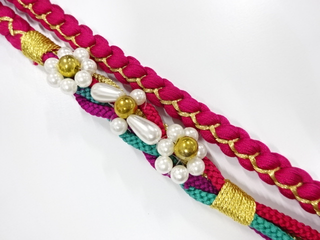 JAPANESE KIMONO / OBIJIME CORD FOR FURISODE 